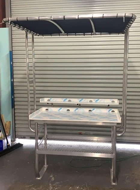 Deluxe Fish Cleaning Table with Shade Top