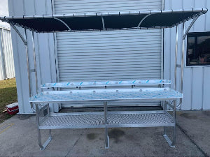 Deluxe Fish Cleaning Table with Shade Top