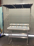 Fish Cleaning Table with Shade Top