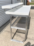 Fish Cleaning Table with Upper Shelf